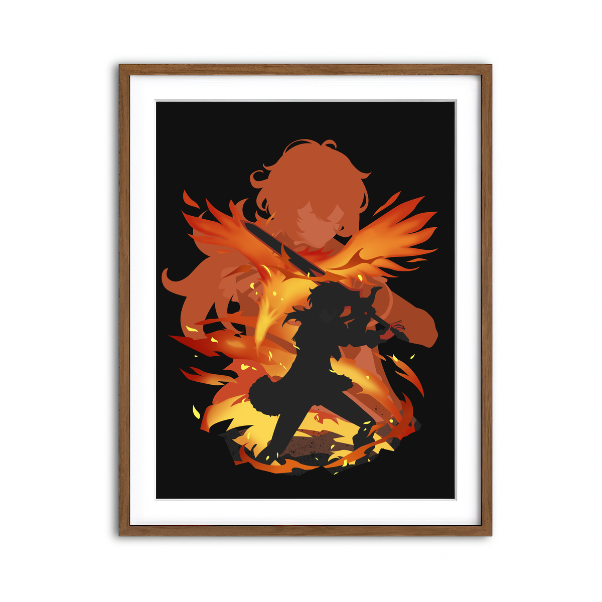 Framed Print 3x4 Walnut