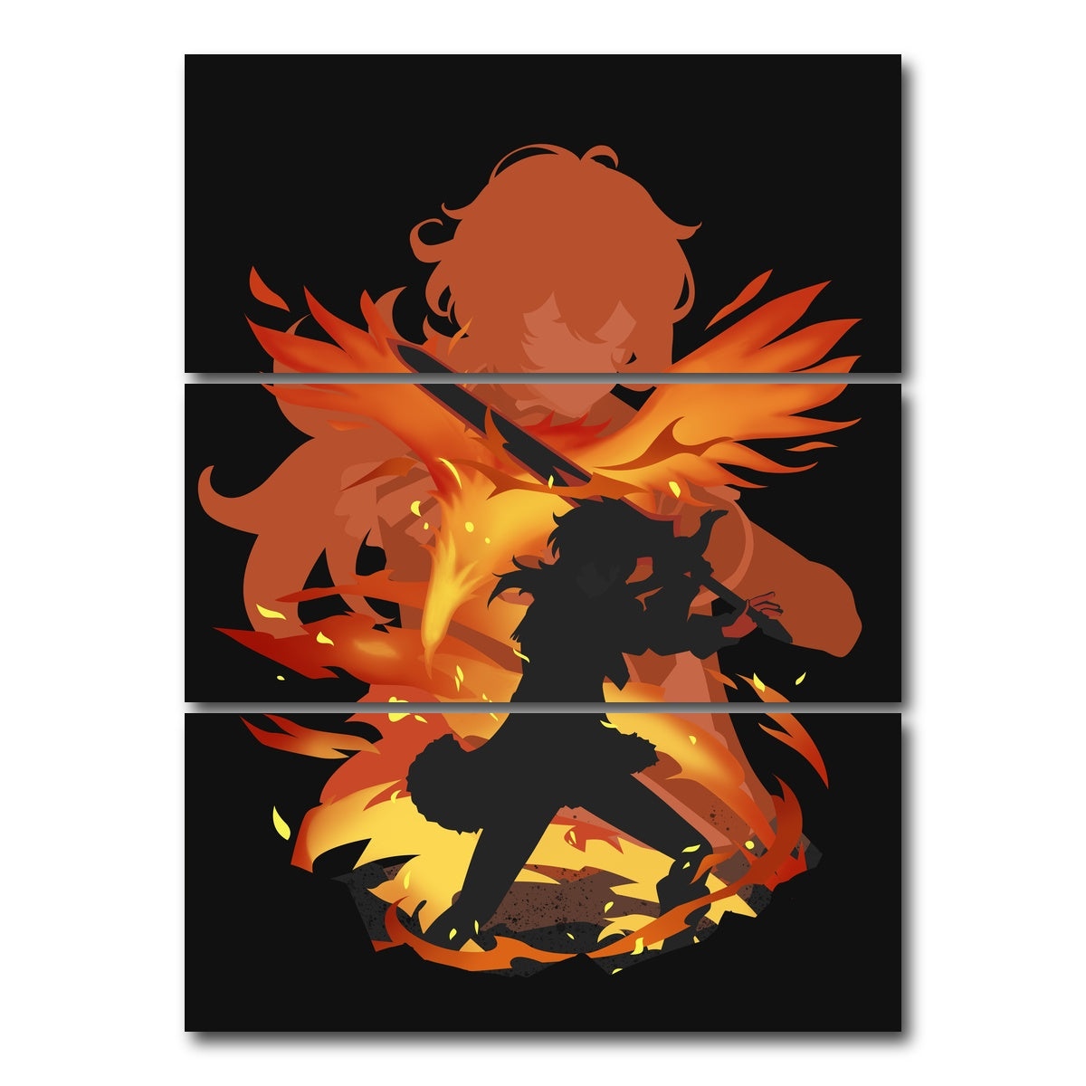 AUTO-MOCKUP WHITE | Diluc 2 | 3 Piece | Gallery Wrap Canvas | group=8x18_stacked