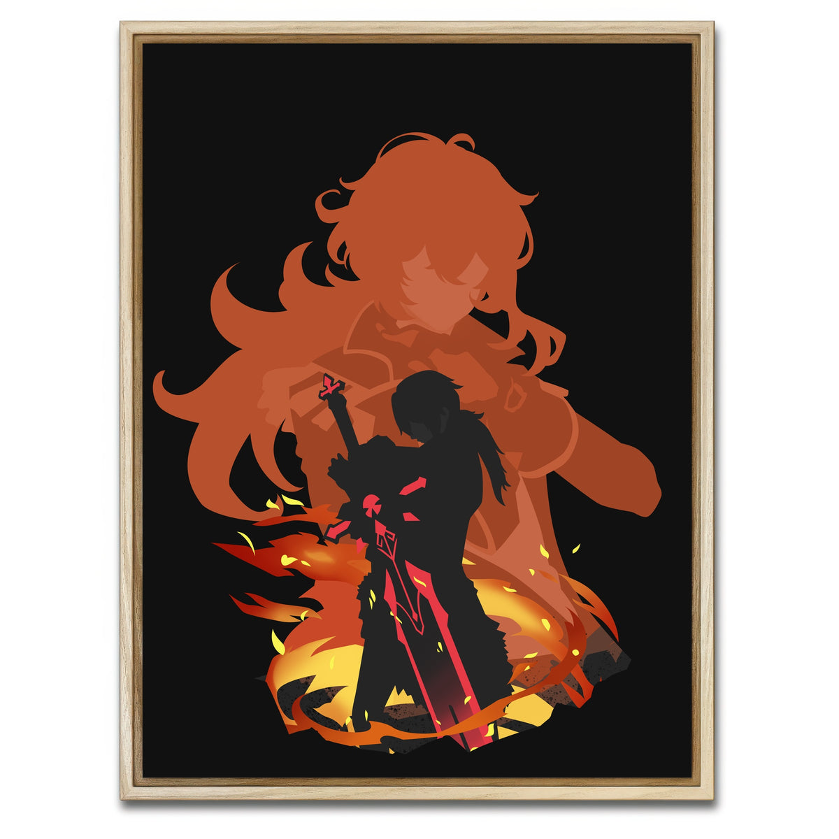 AUTO-MOCKUP WHITE | Diluc | 1 Piece | Natural Framed Canvas | group=3x4