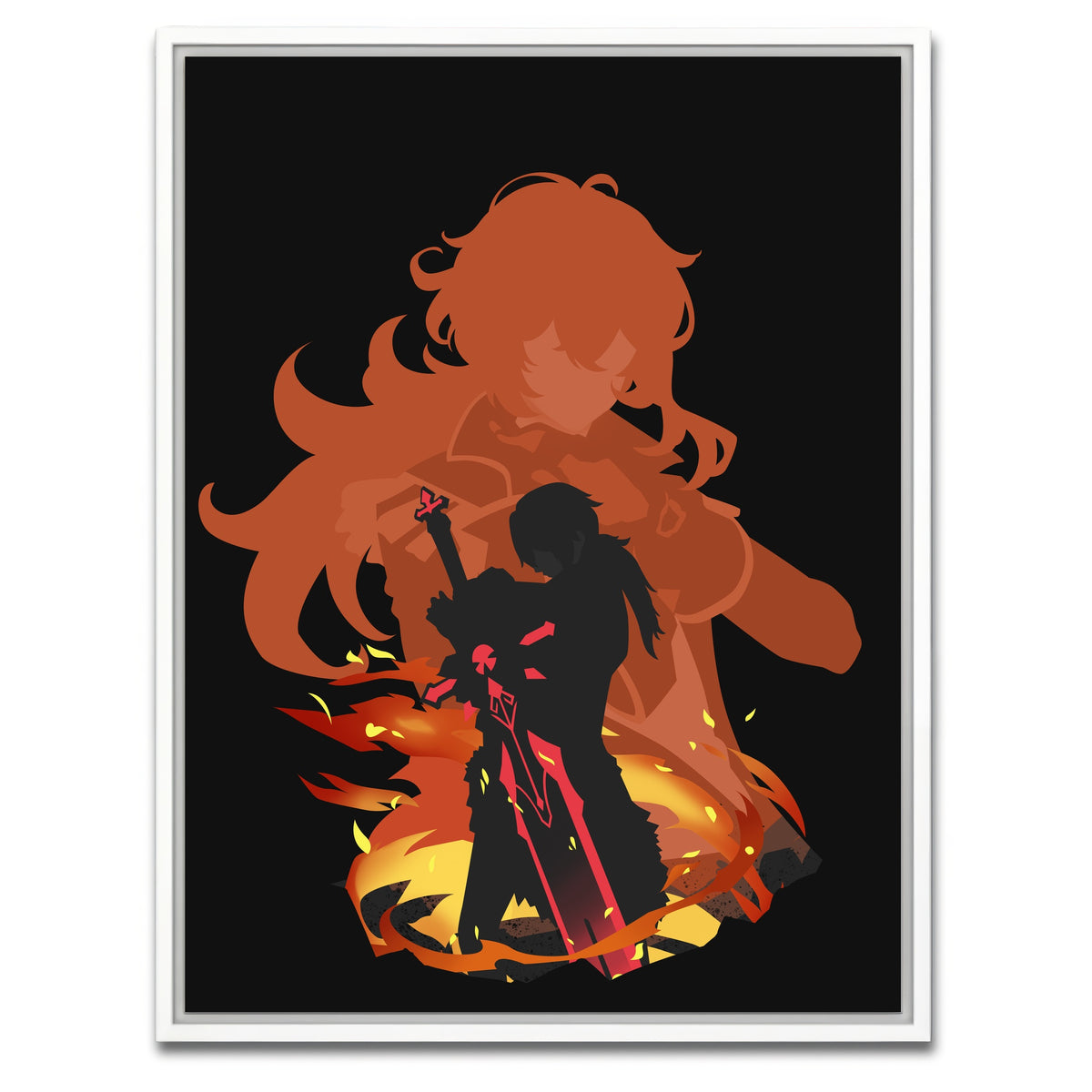 AUTO-MOCKUP WHITE | Diluc | 1 Piece | White Framed Canvas | group=3x4