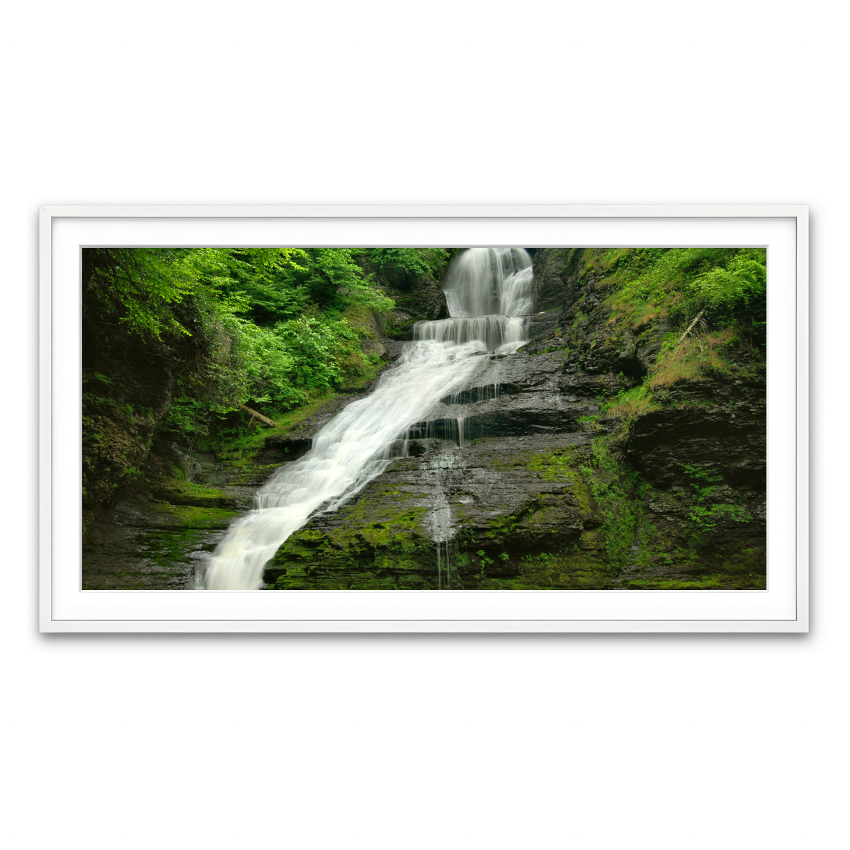 Framed Print 2x1 White
