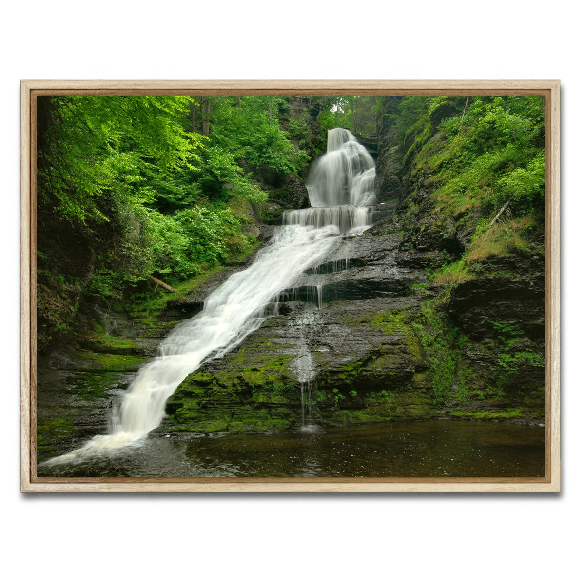 AUTO-MOCKUP WHITE | Dingmans Falls | 1 Piece | Natural Framed Canvas | group=4x3