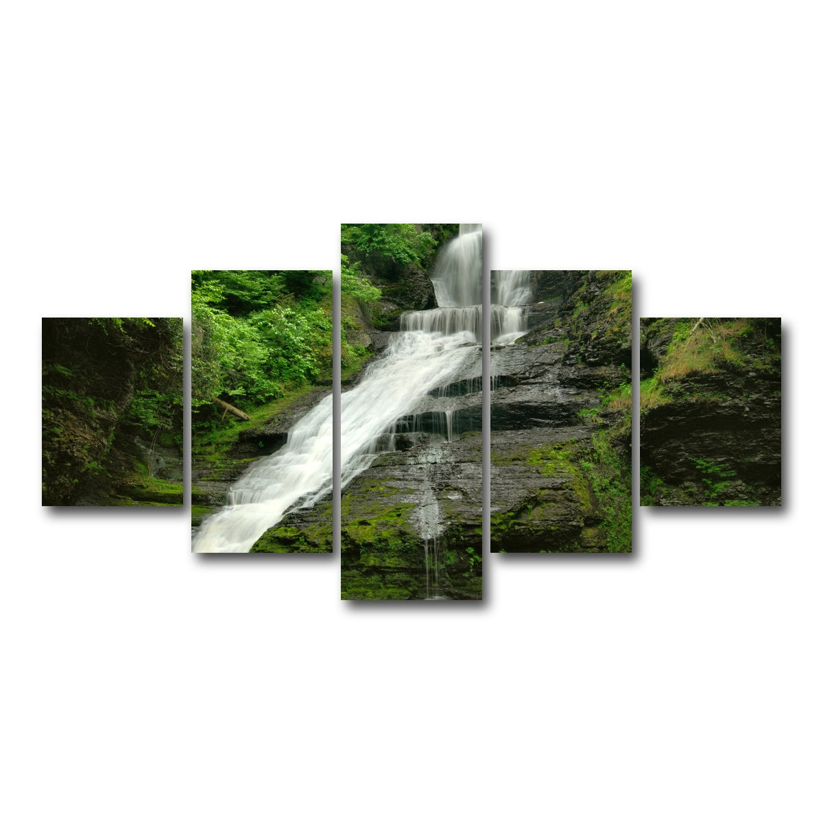 AUTO-MOCKUP WHITE | Dingmans Falls | 5 Piece | Gallery Wrap Canvas | group=5_short