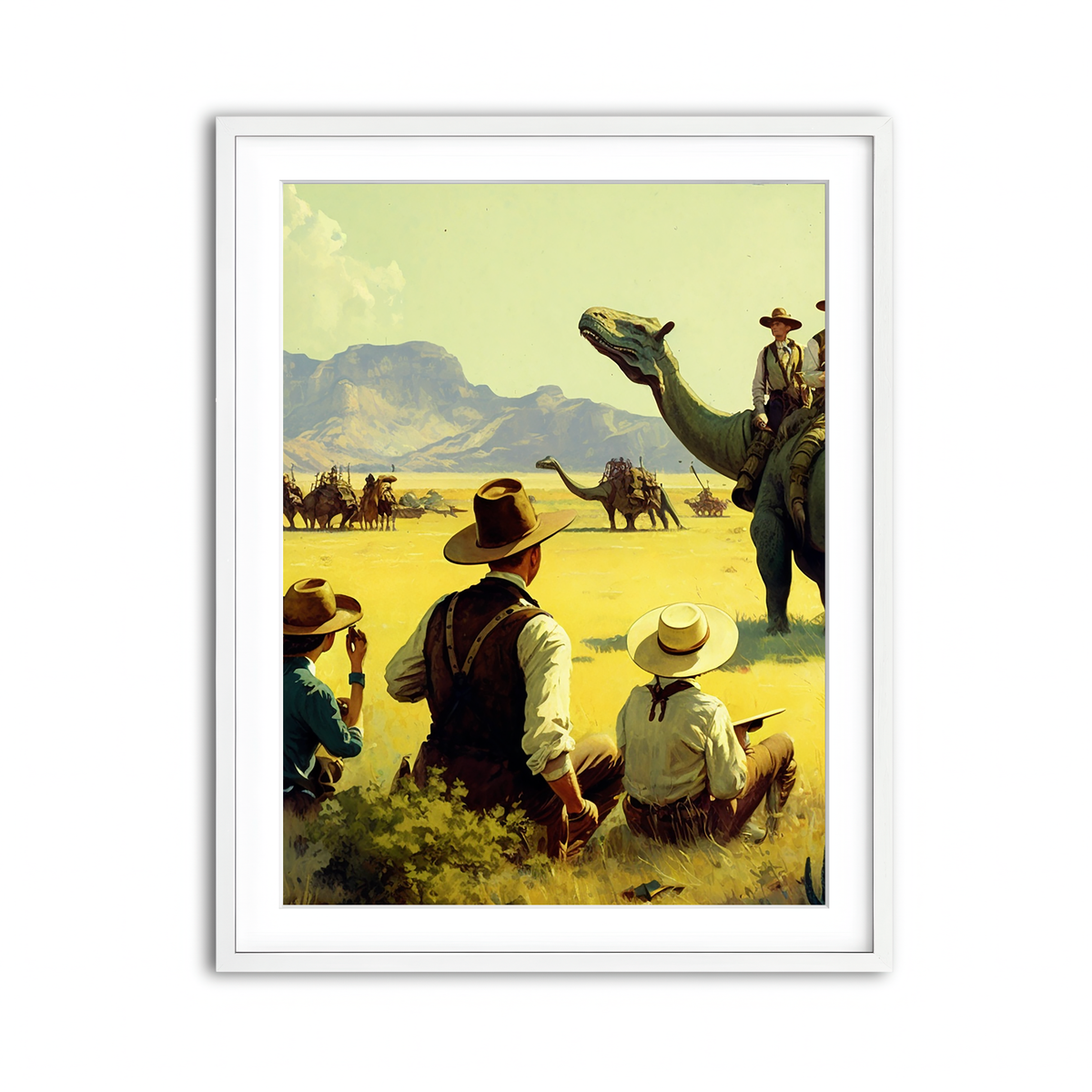 Framed Print 3x4 White