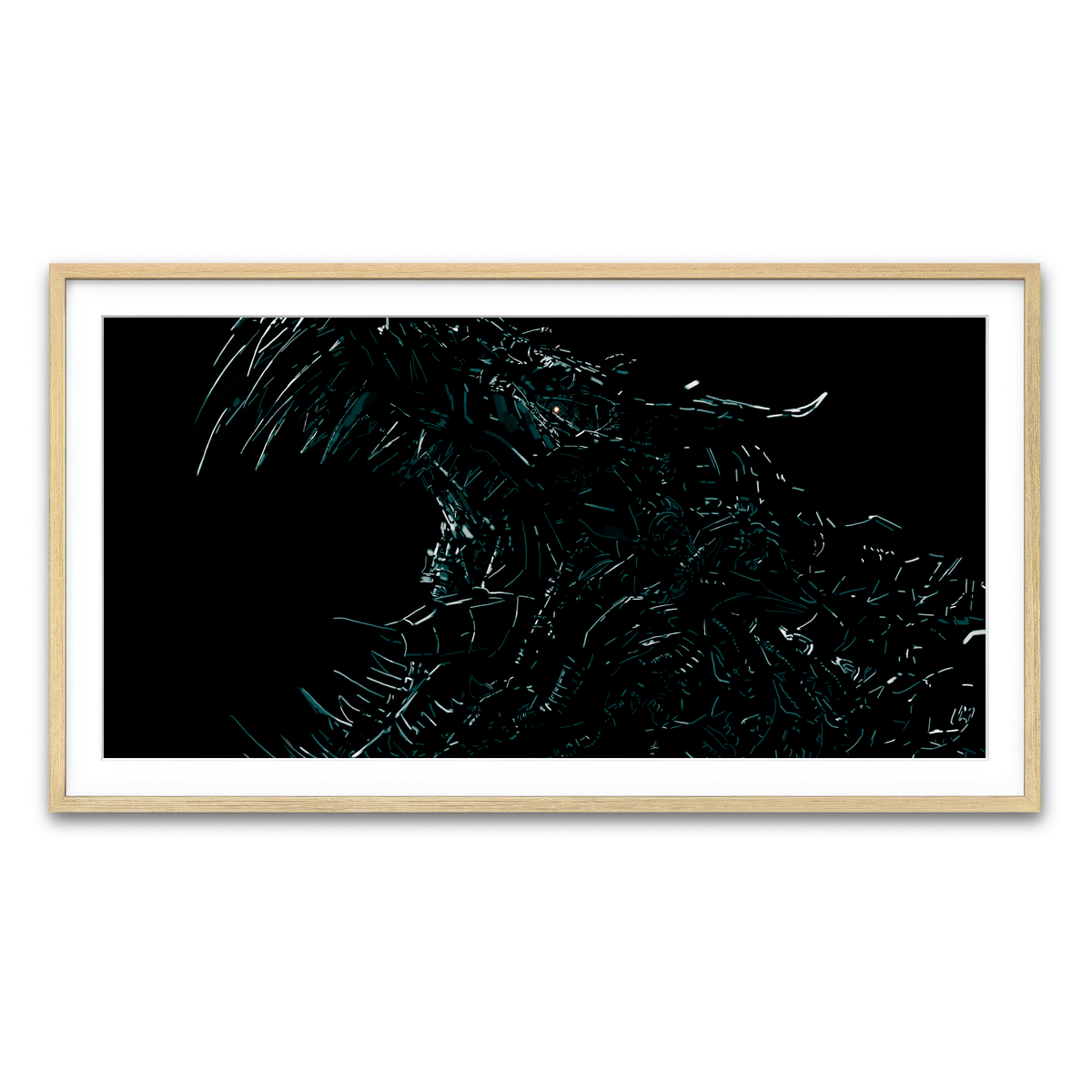 Framed Print 2x1 Natural