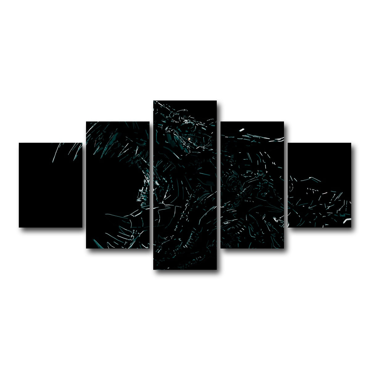 AUTO-MOCKUP WHITE | Dino | 5 Piece | Gallery Wrap Canvas | group=5_short