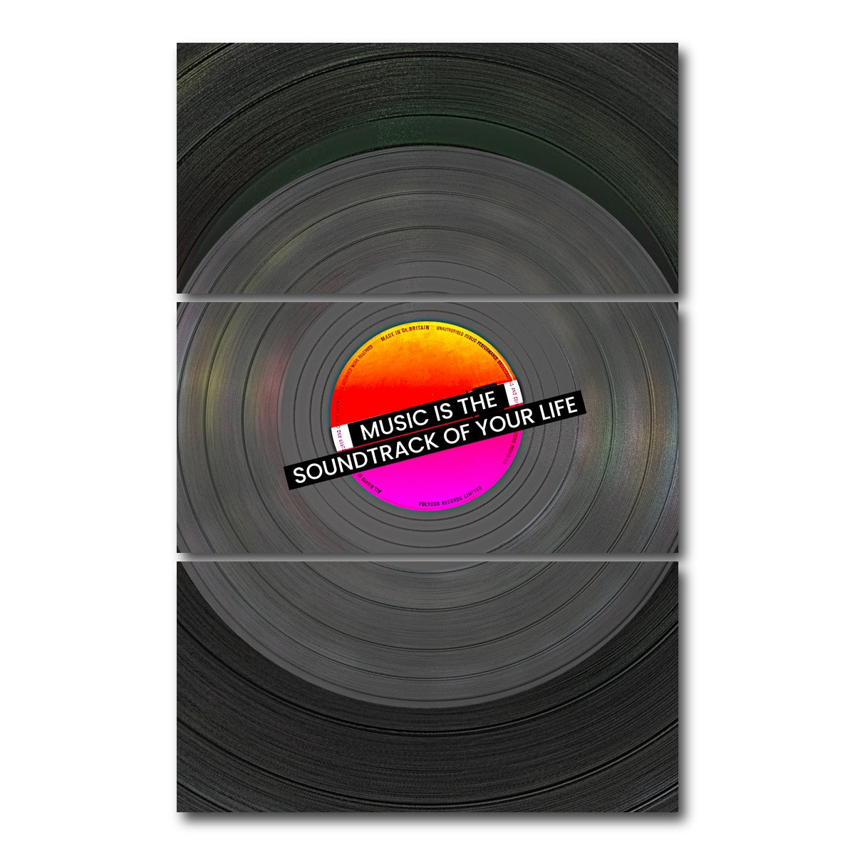 AUTO-MOCKUP WHITE | Disc design | 3 Piece | Gallery Wrap Canvas | group=12x24_stacked