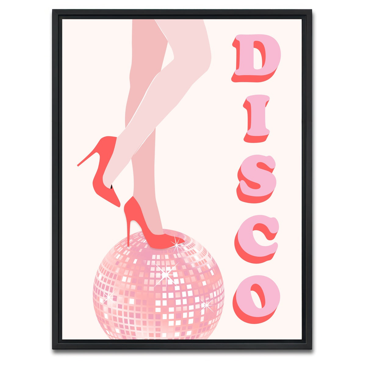 AUTO-MOCKUP WHITE | Disco | 1 Piece | Black Framed Canvas | group=3x4