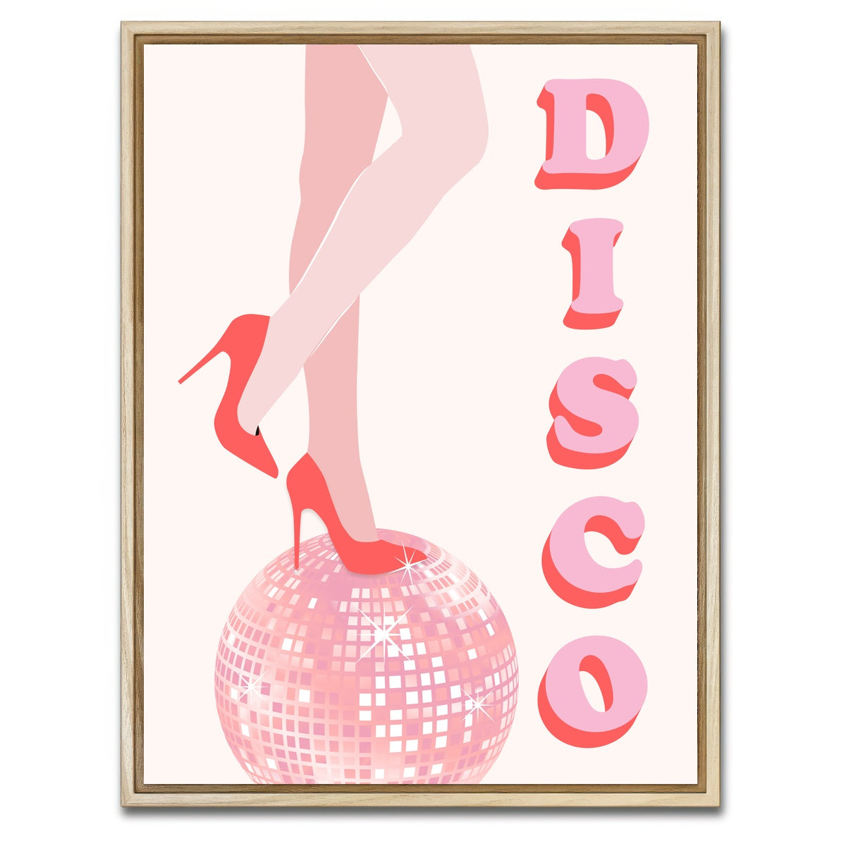AUTO-MOCKUP WHITE | Disco | 1 Piece | Natural Framed Canvas | group=3x4