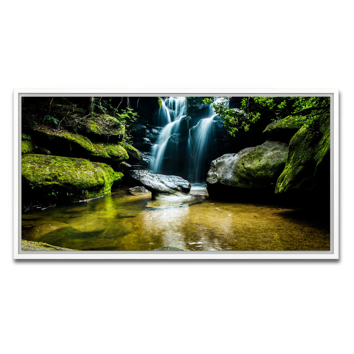 AUTO-MOCKUP WHITE | Dismals Canyon | 1 Piece | White Framed Canvas | group=2x1