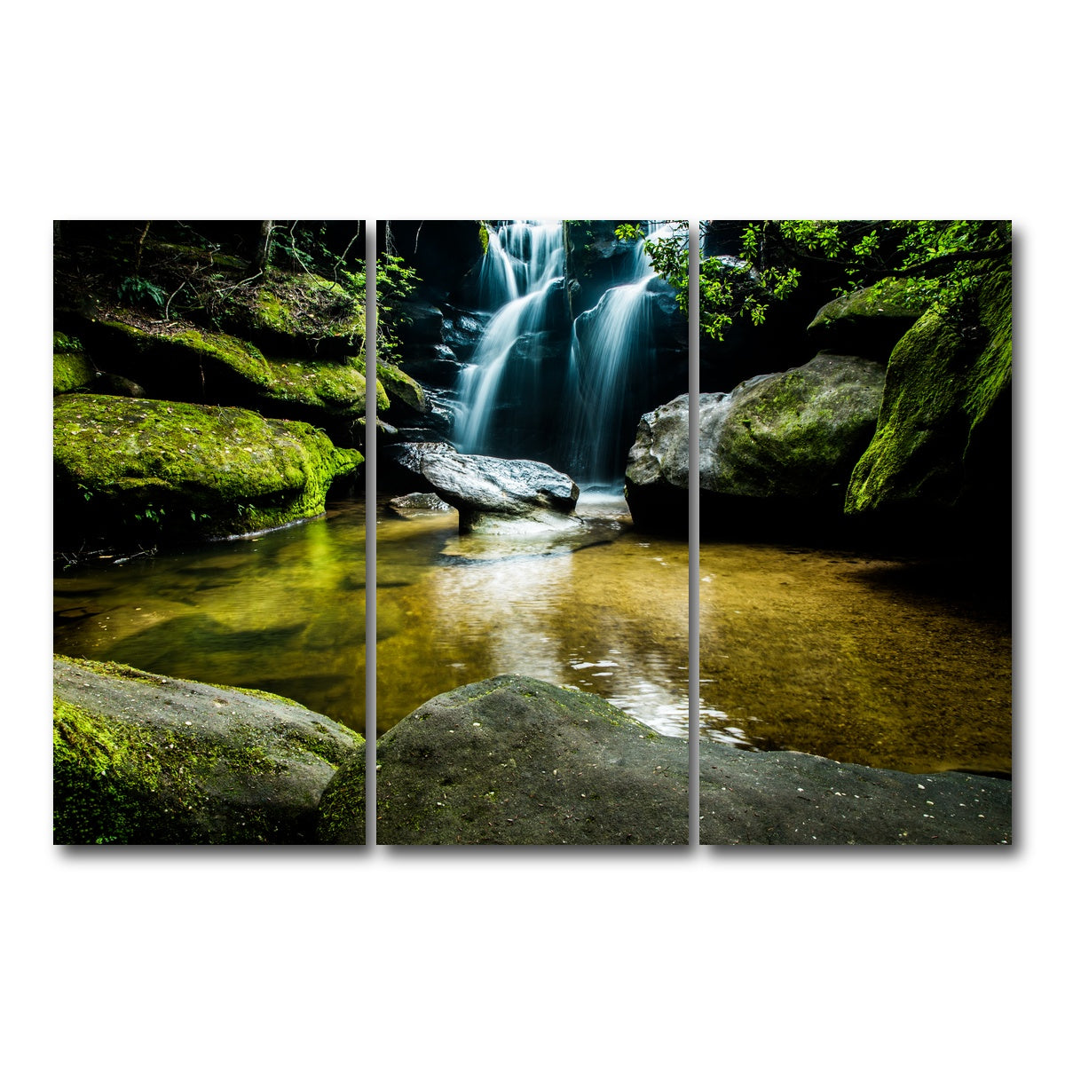 AUTO-MOCKUP WHITE | Dismals Canyon | 3 Piece | Gallery Wrap Canvas | group=12x24
