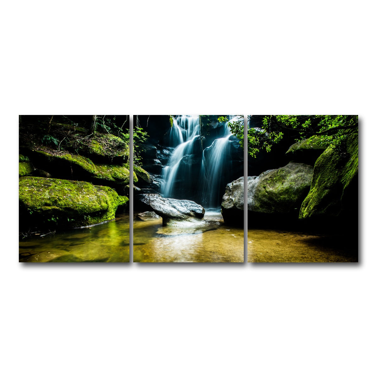 AUTO-MOCKUP WHITE | Dismals Canyon | 3 Piece | Gallery Wrap Canvas | group=18x24