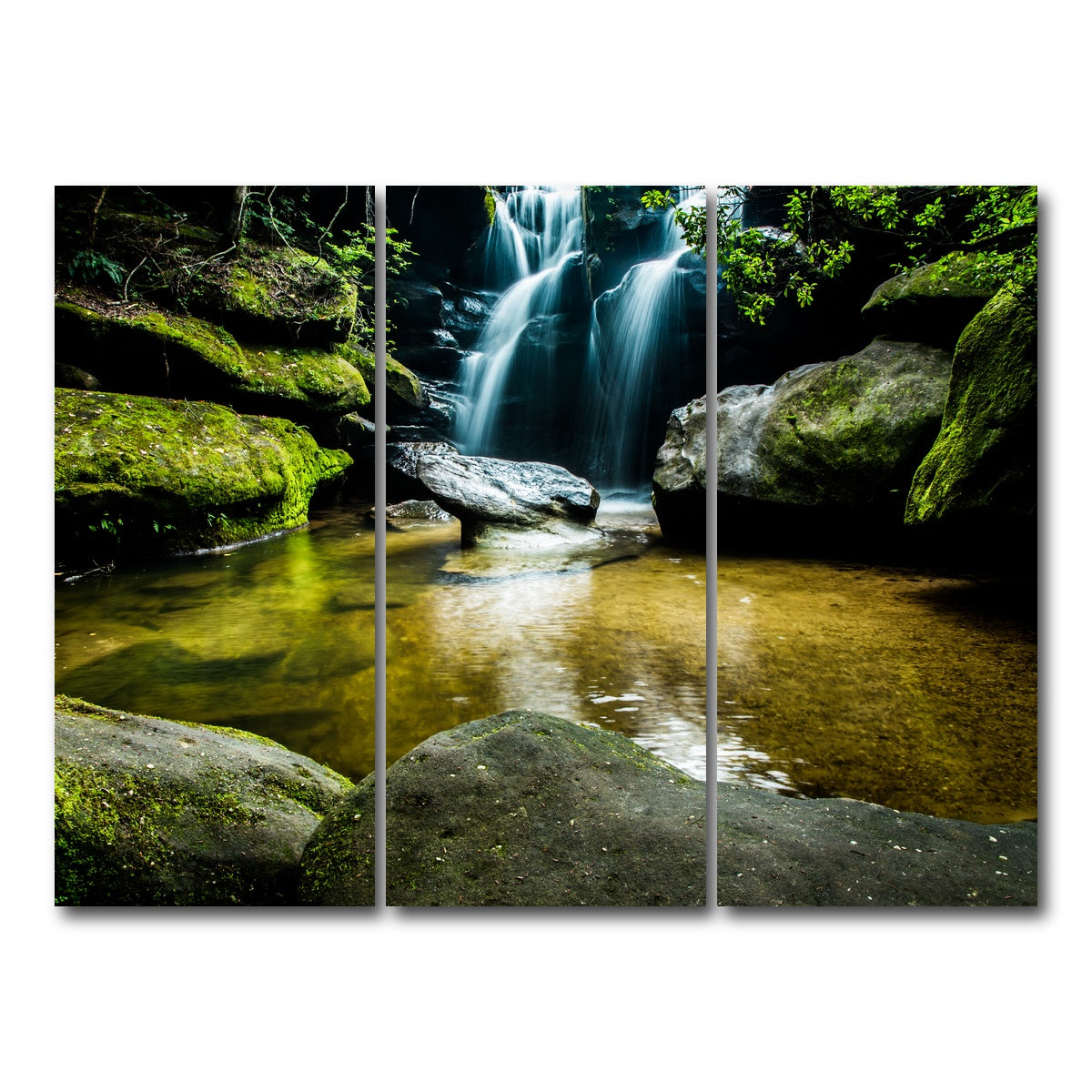 AUTO-MOCKUP WHITE | Dismals Canyon | 3 Piece | Gallery Wrap Canvas | group=8x18