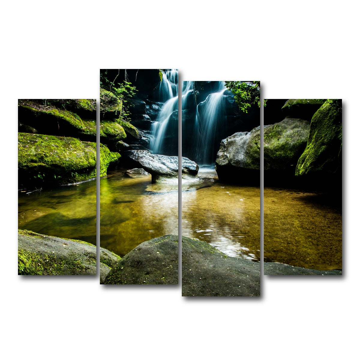 AUTO-MOCKUP WHITE | Dismals Canyon | 4 Piece | Gallery Wrap Canvas | group=4_normal