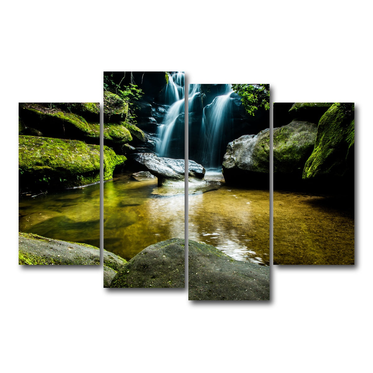 AUTO-MOCKUP WHITE | Dismals Canyon | 4 Piece | Gallery Wrap Canvas | group=4_short