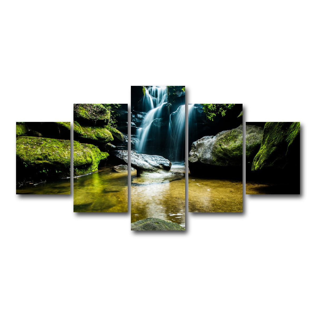 AUTO-MOCKUP WHITE | Dismals Canyon | 5 Piece | Gallery Wrap Canvas | group=5_short