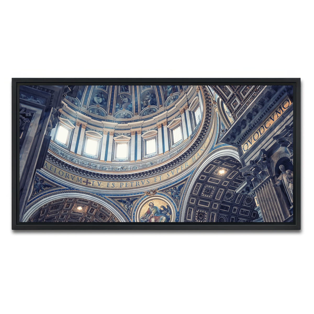 AUTO-MOCKUP WHITE | Divine Light | 1 Piece | Black Framed Canvas | group=2x1