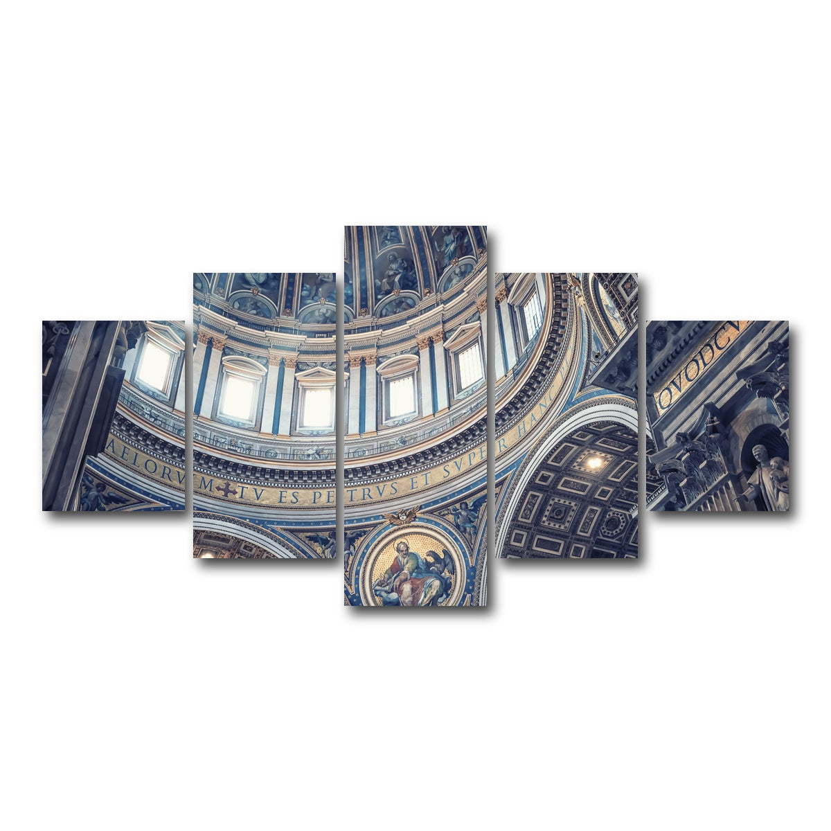 AUTO-MOCKUP WHITE | Divine Light | 5 Piece | Gallery Wrap Canvas | group=5_short