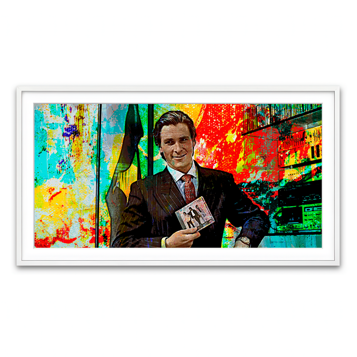 Framed Print 2x1 White