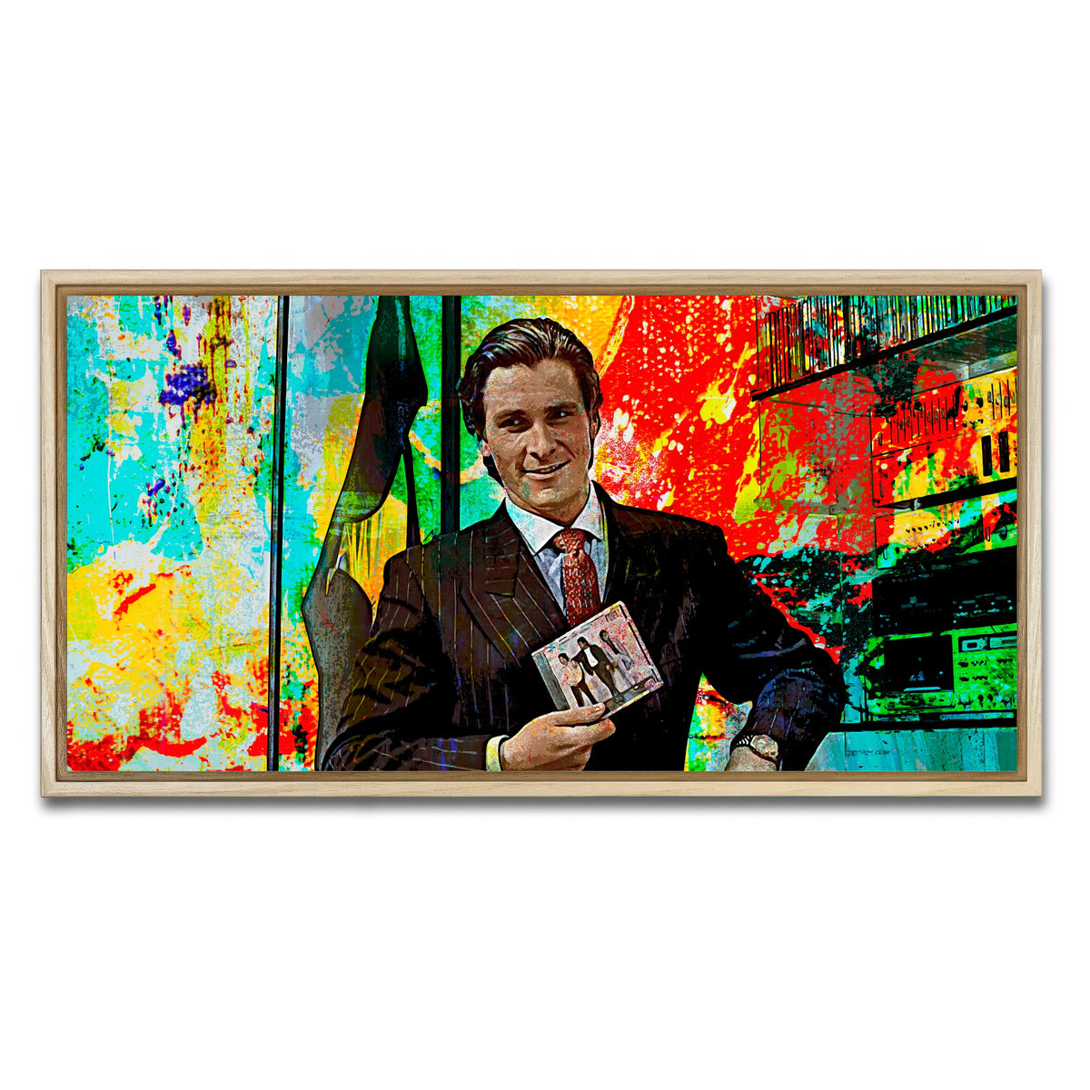 AUTO-MOCKUP WHITE | Do You Like Huey Lewis and the News | 1 Piece | Natural Framed Canvas | group=2x1