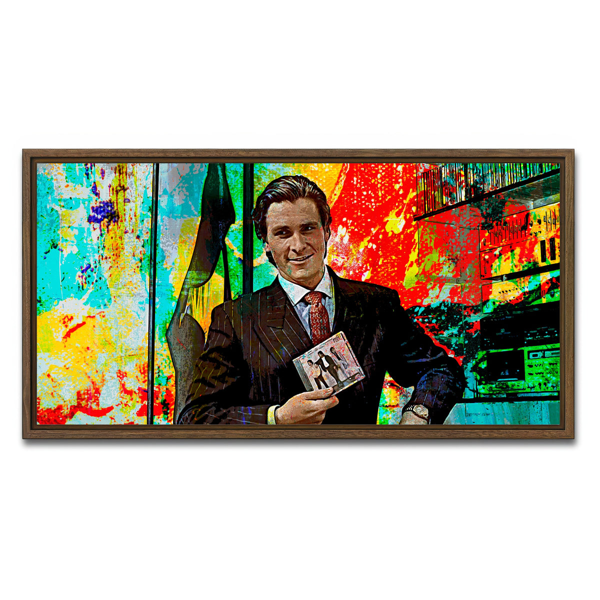 AUTO-MOCKUP WHITE | Do You Like Huey Lewis and the News | 1 Piece | Walnut Framed Canvas | group=2x1