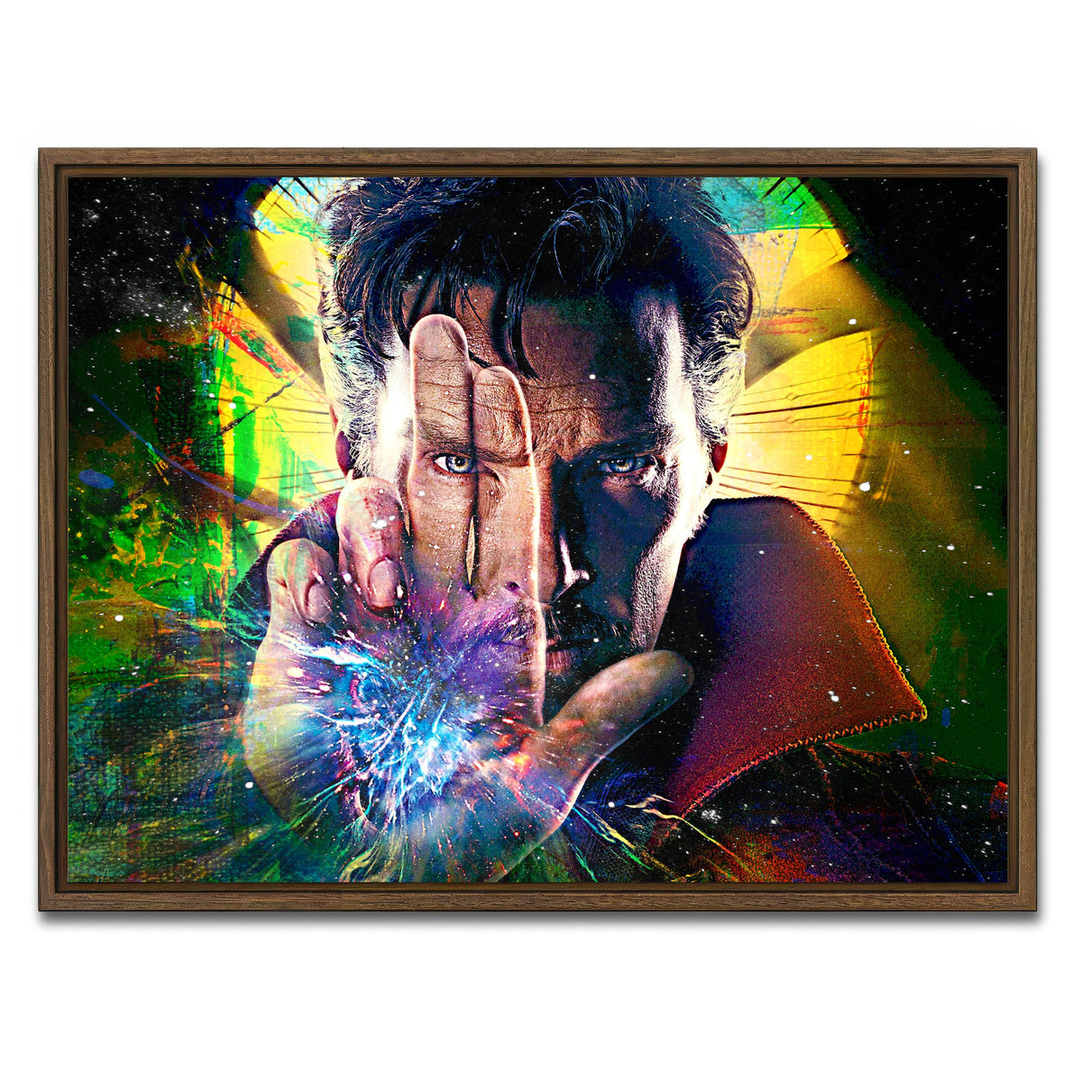 AUTO-MOCKUP WHITE | Doc Strange | 1 Piece | Walnut Framed Canvas | group=4x3