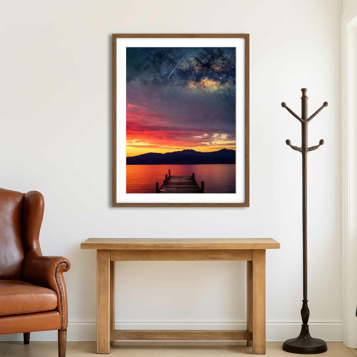 AUTO-MOCKUP ROOM | Dock to the Stars Wall Art