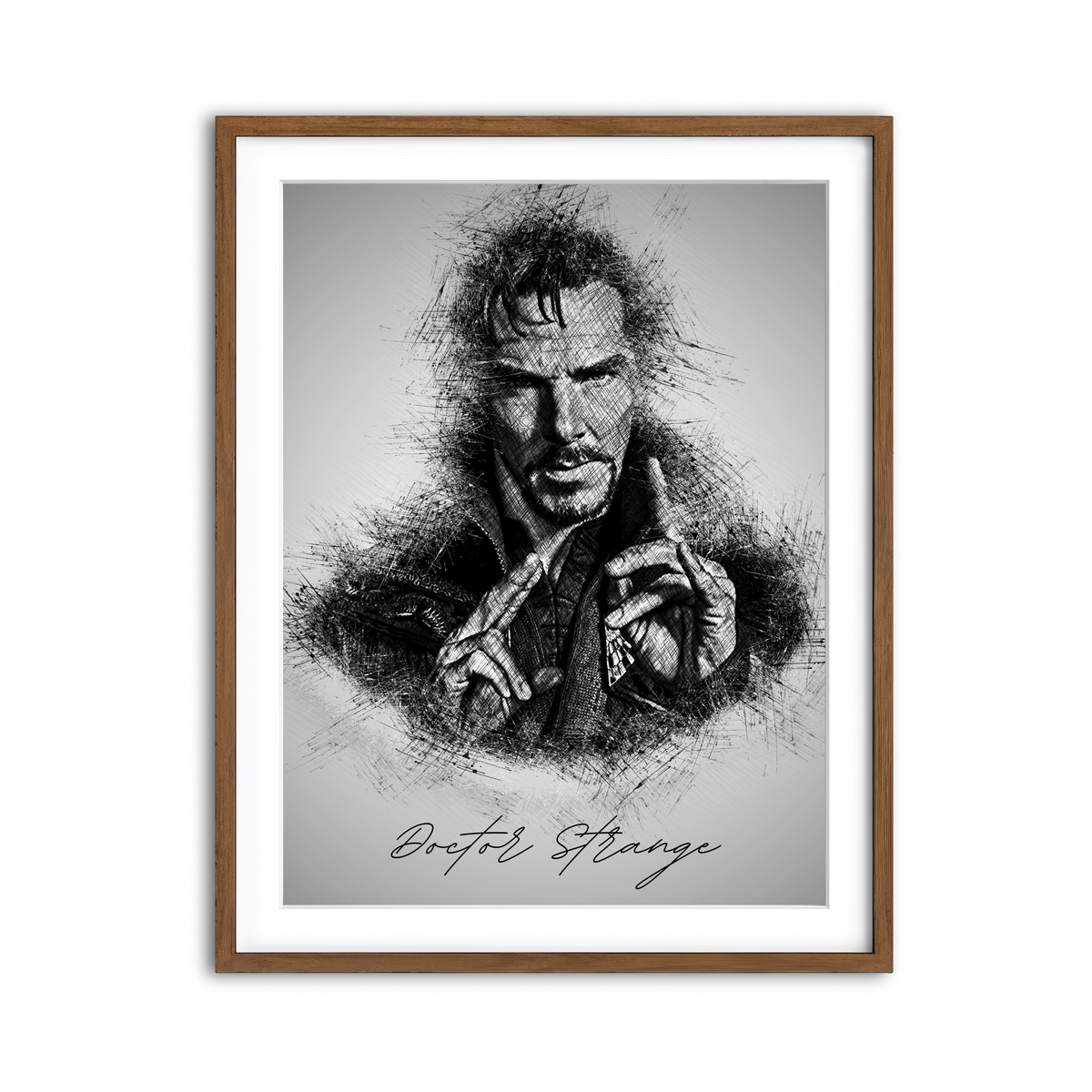 Framed Print 3x4 Walnut