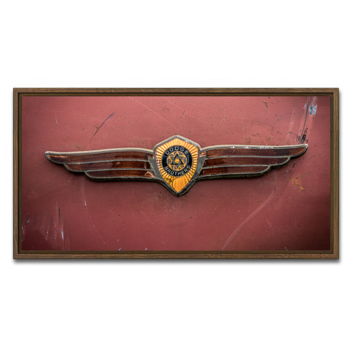 AUTO-MOCKUP WHITE | Dodge Brothers | 1 Piece | Walnut Framed Canvas | group=2x1