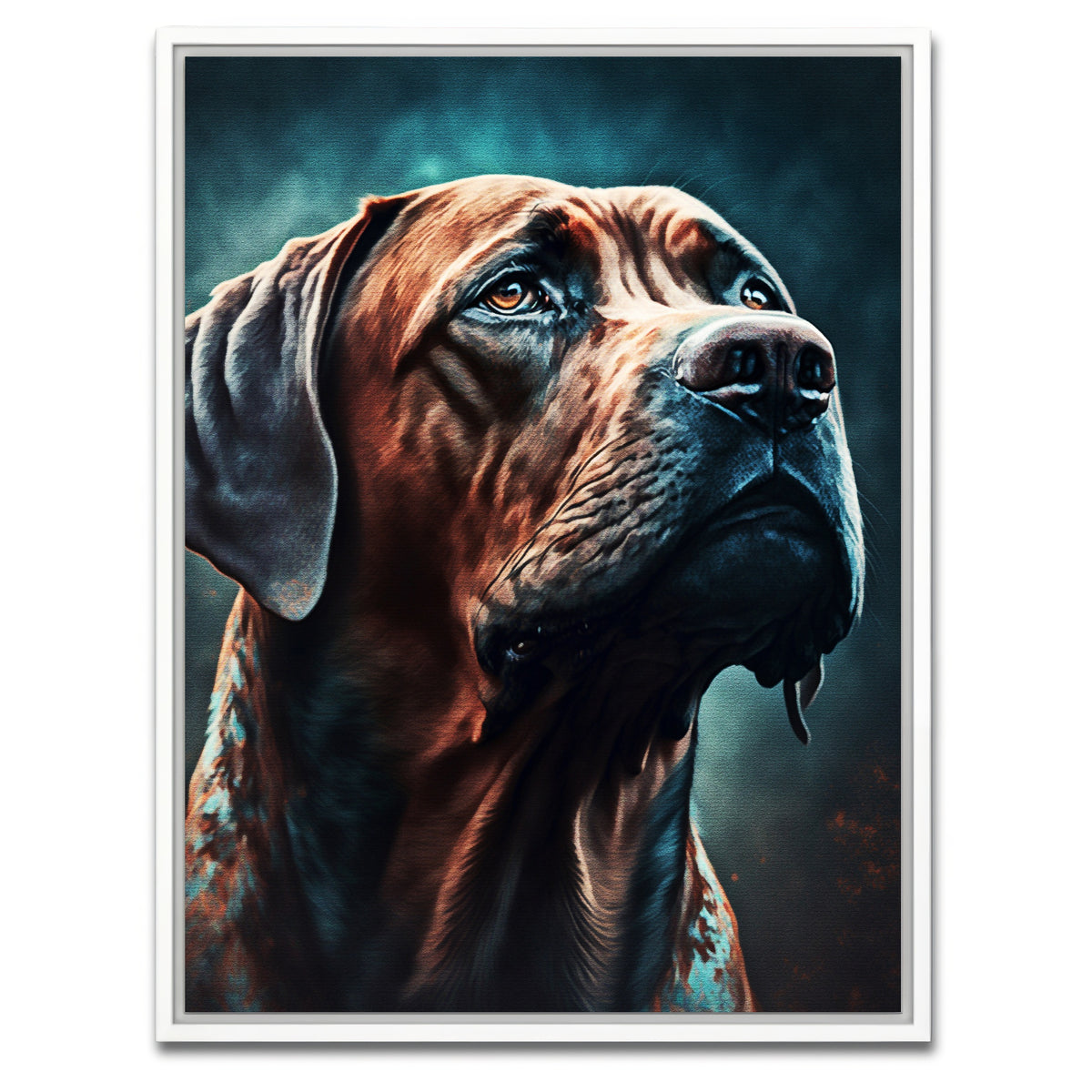 AUTO-MOCKUP WHITE | Dog Hunter | 1 Piece | White Framed Canvas | group=3x4