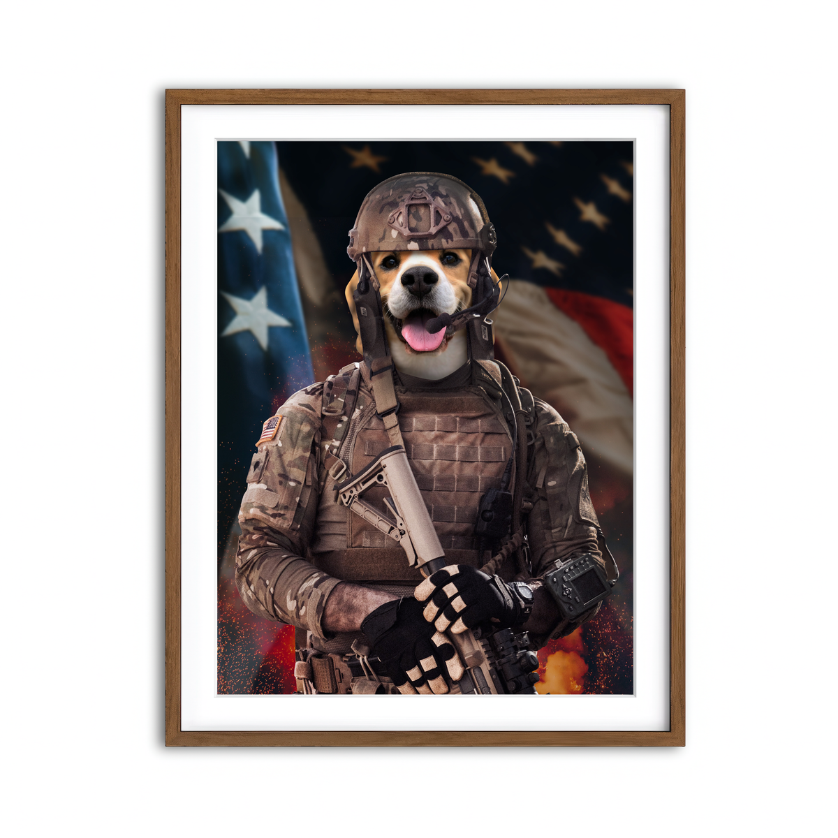 Framed Print 3x4 Walnut