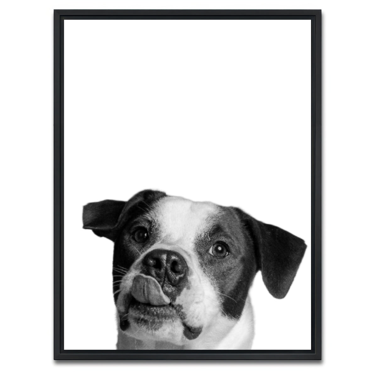 AUTO-MOCKUP WHITE | Dog | 1 Piece | Black Framed Canvas | group=3x4