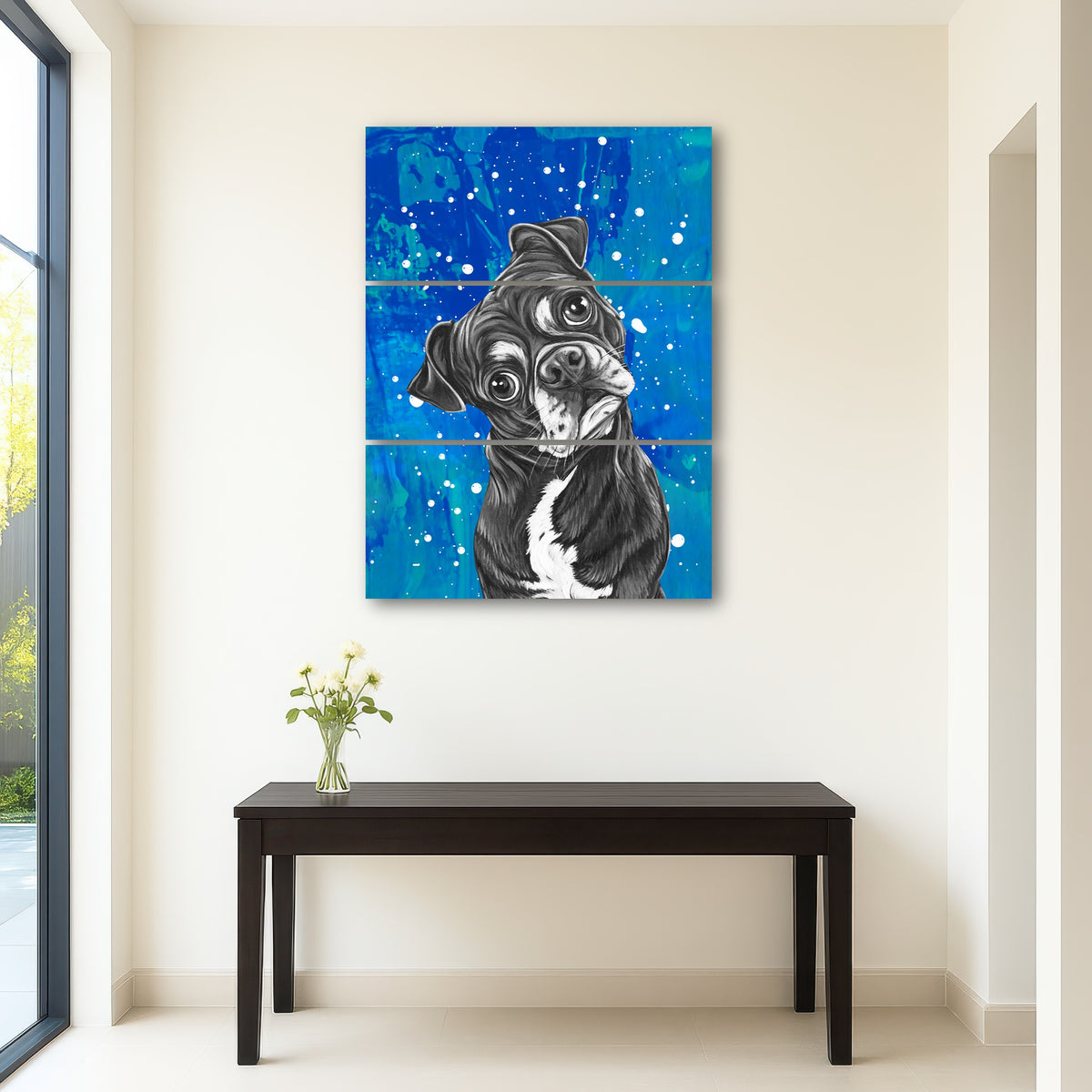 AUTO-MOCKUP ROOM | Dog canvas art