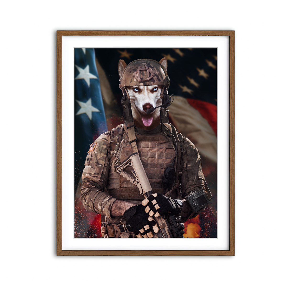 Framed Print 3x4 Walnut