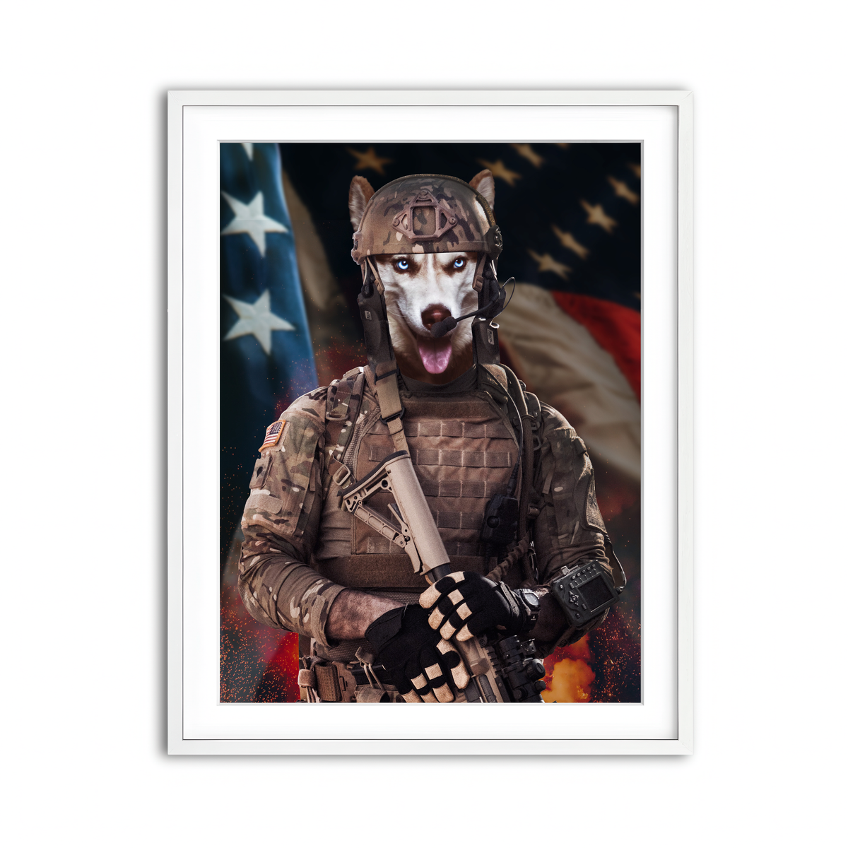 Framed Print 3x4 White