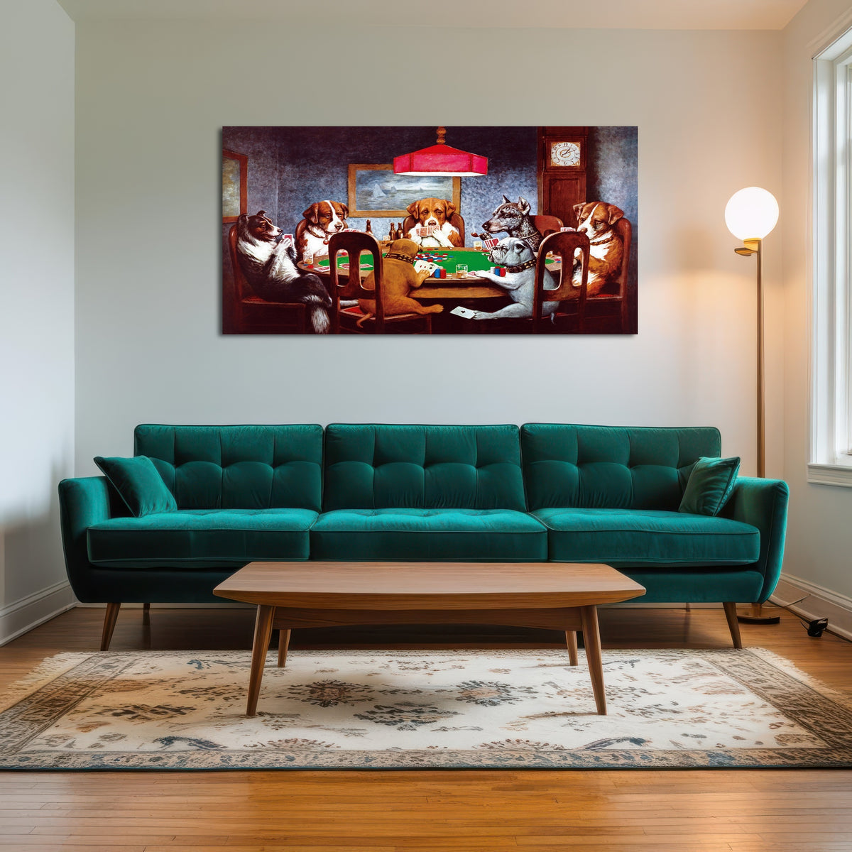 AUTO-MOCKUP ROOM | Dogs Playing poker