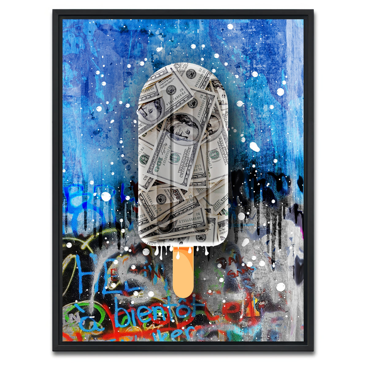 AUTO-MOCKUP WHITE | Dollar candy | 1 Piece | Black Framed Canvas | group=3x4