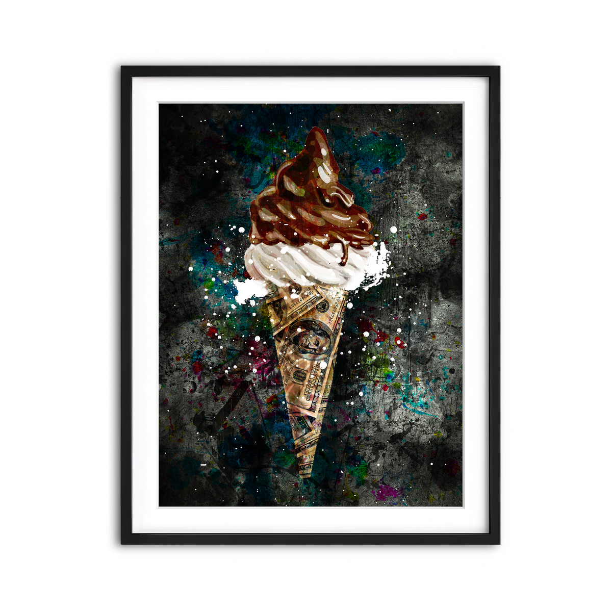 Framed Print 3x4 Black