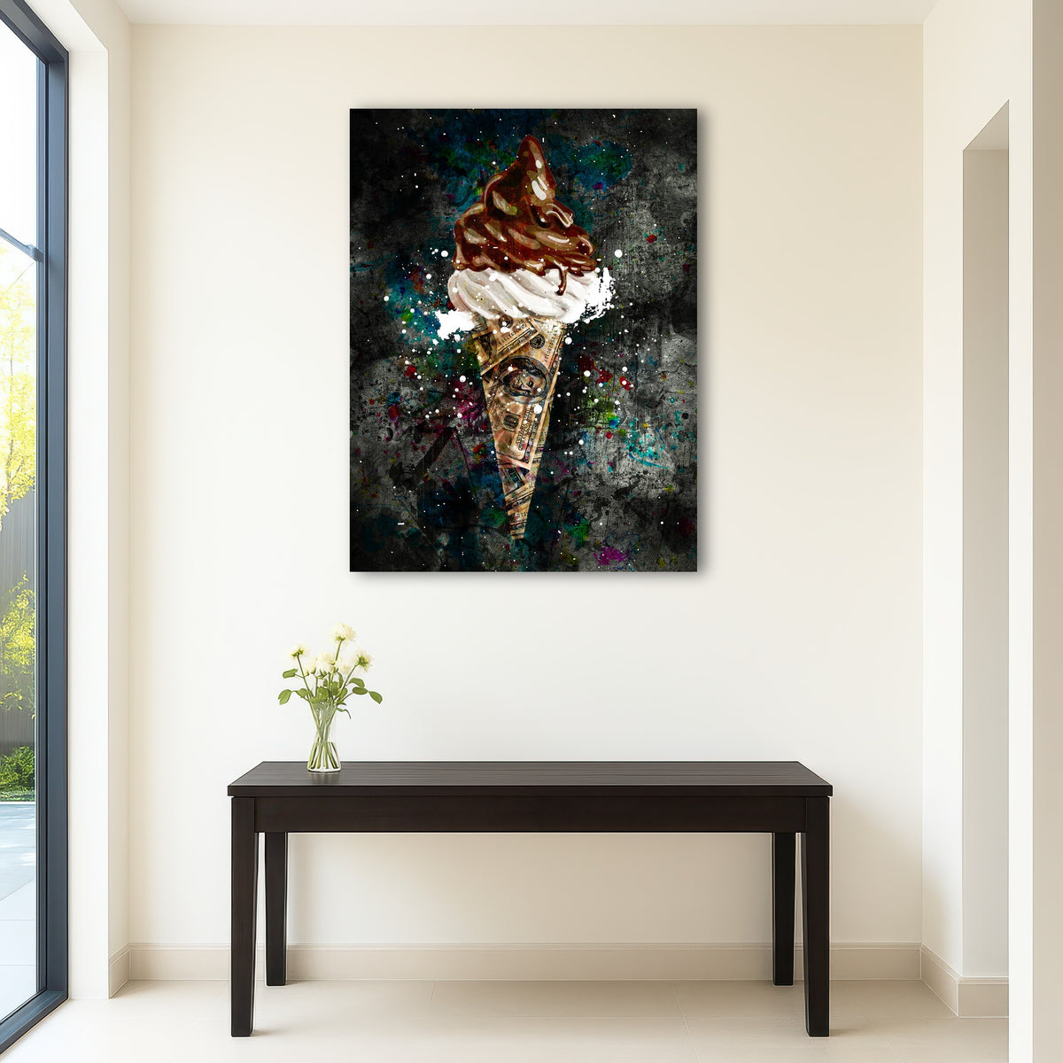 AUTO-MOCKUP ROOM | Dollar cone canvas art