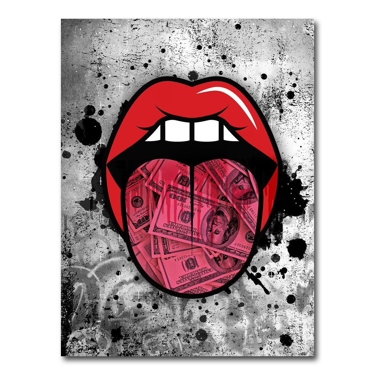 AUTO-MOCKUP WHITE | Dollar tongue canvas art | 1 Piece | Gallery Wrap Canvas | group=3x4