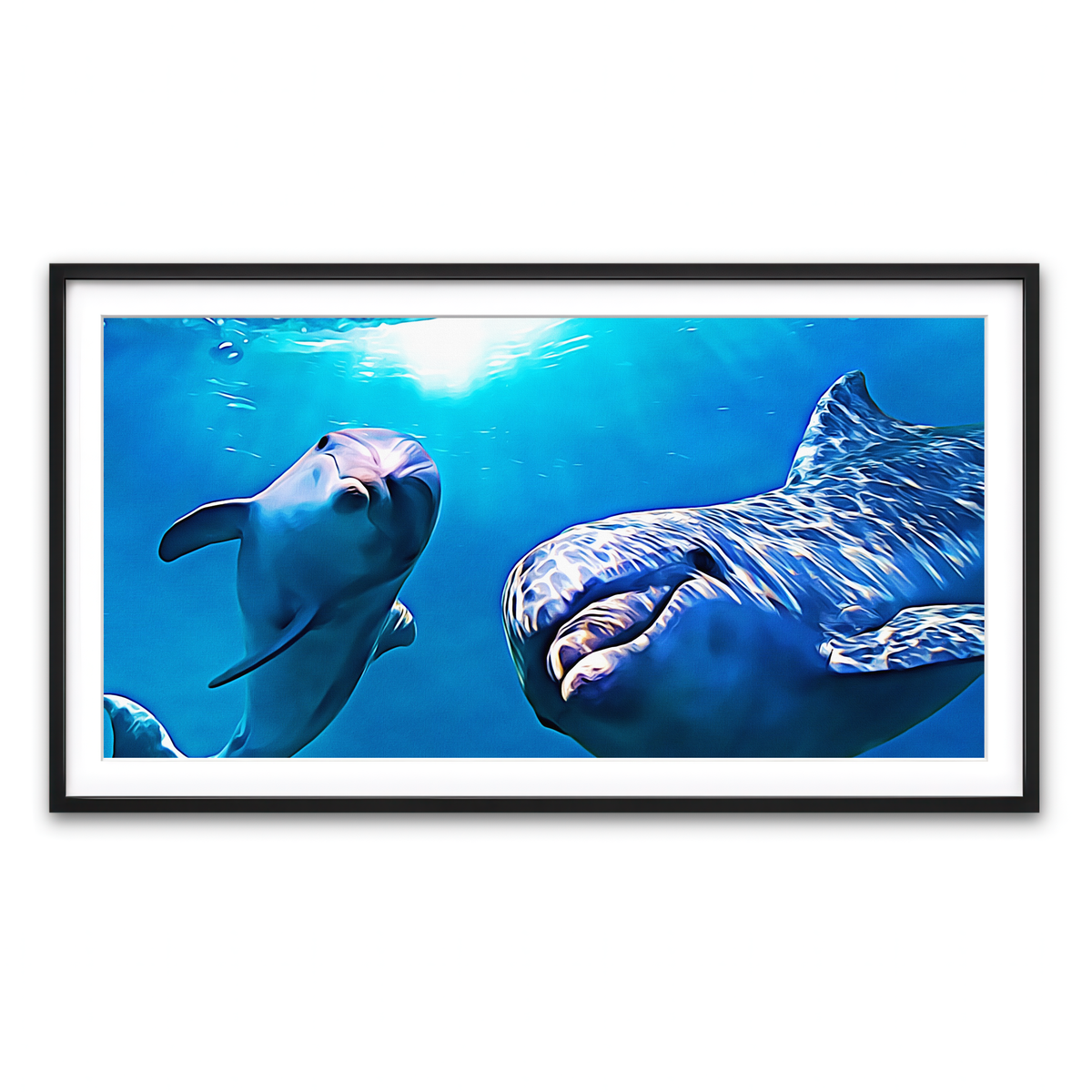 Framed Print 2x1 Black