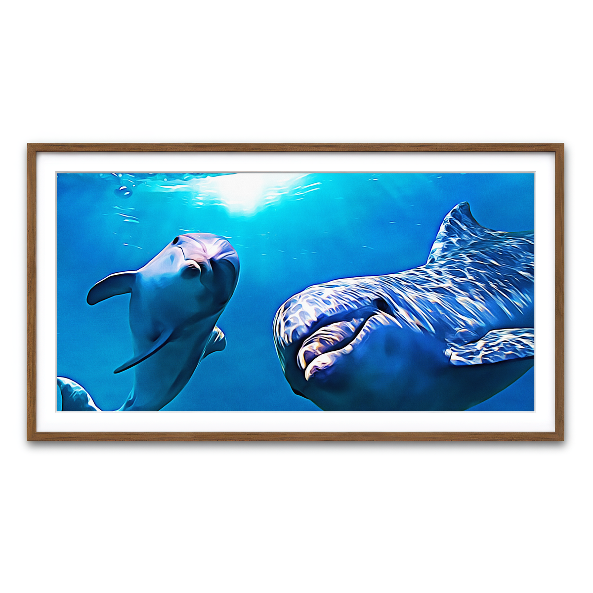 Framed Print 2x1 Walnut