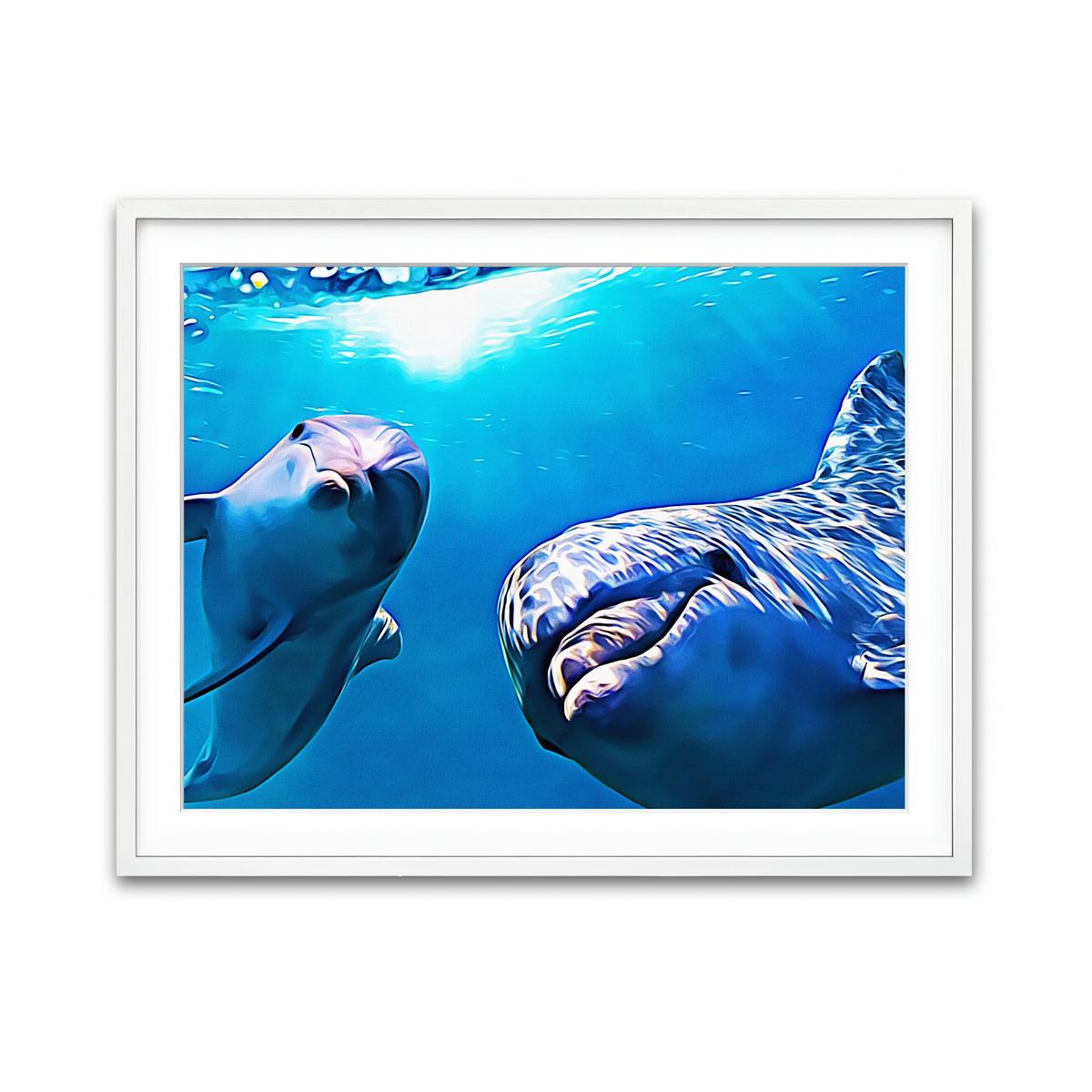 Framed Print 4x3 White