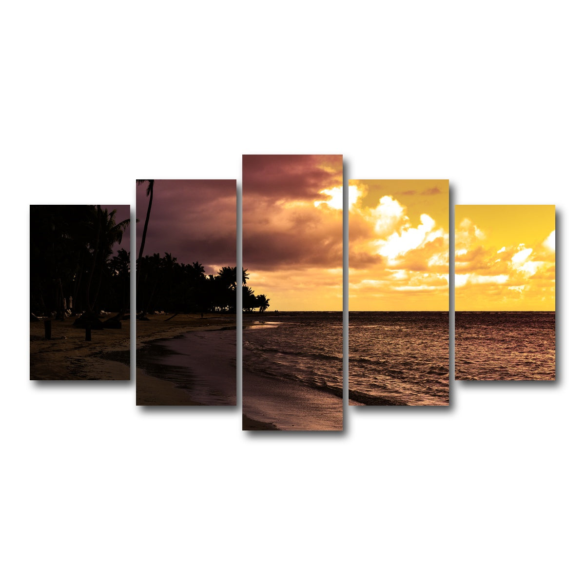 AUTO-MOCKUP WHITE | Dominican Sunset 1 | 5 Piece | Gallery Wrap Canvas | group=5_normal
