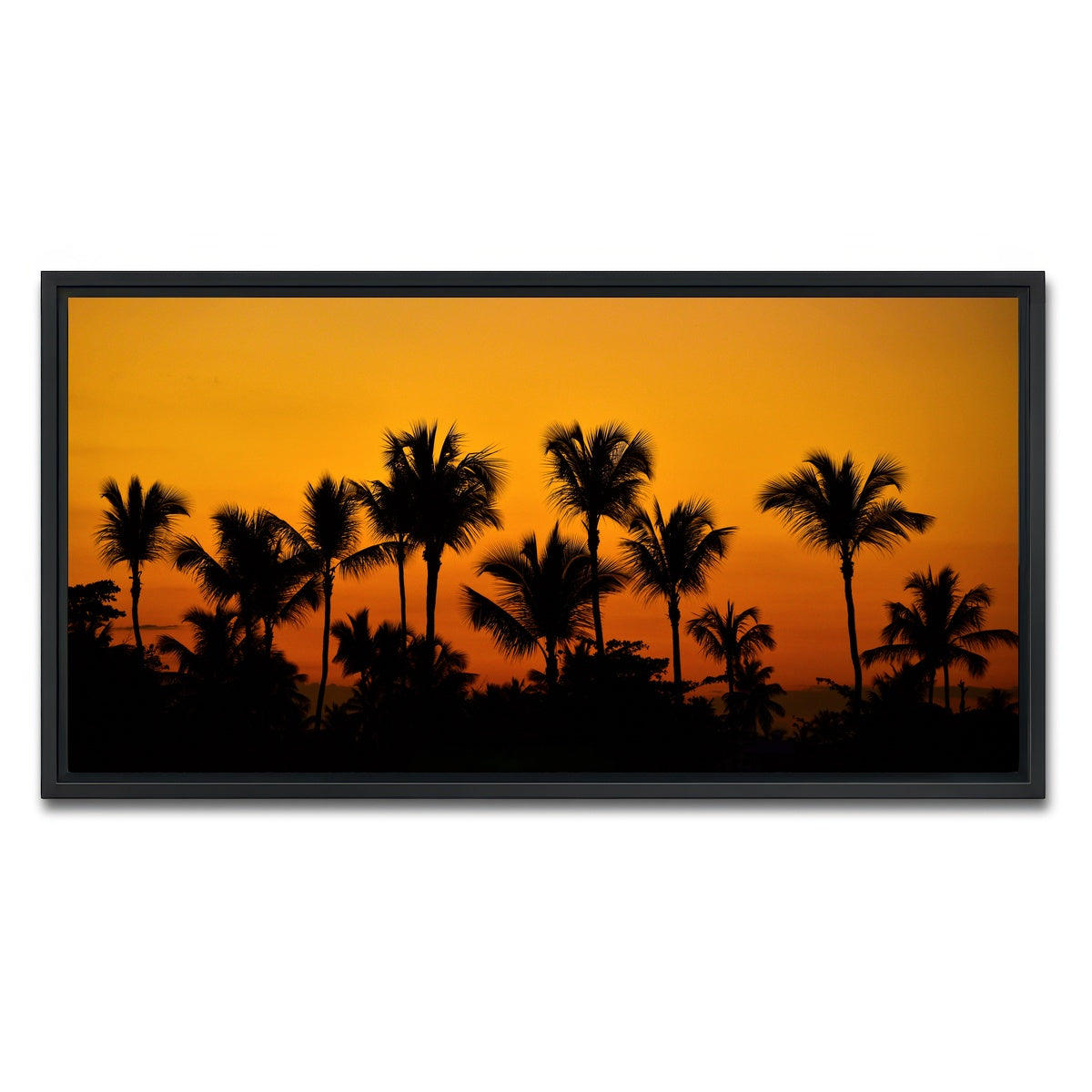 AUTO-MOCKUP WHITE | Dominican Sunset 2 | 1 Piece | Black Framed Canvas | group=2x1