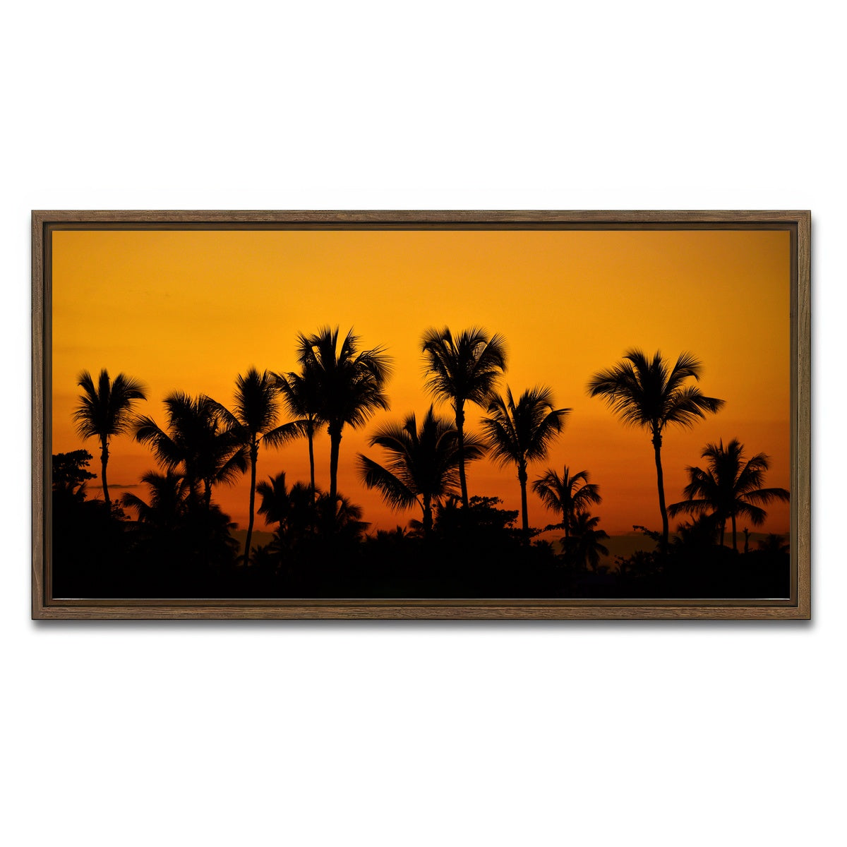 AUTO-MOCKUP WHITE | Dominican Sunset 2 | 1 Piece | Walnut Framed Canvas | group=2x1