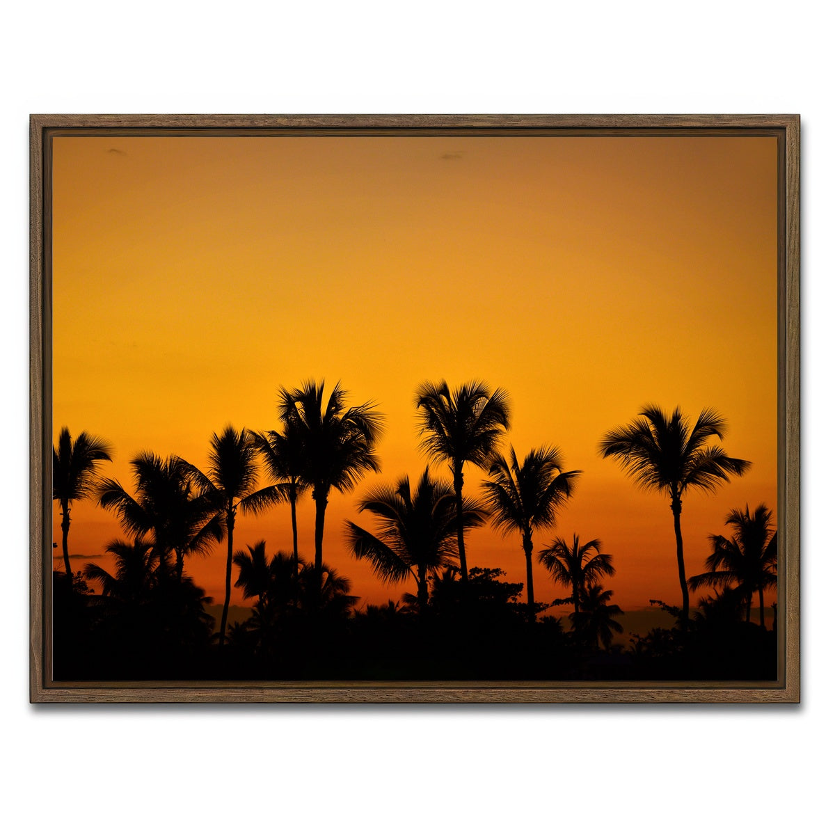AUTO-MOCKUP WHITE | Dominican Sunset 2 | 1 Piece | Walnut Framed Canvas | group=4x3