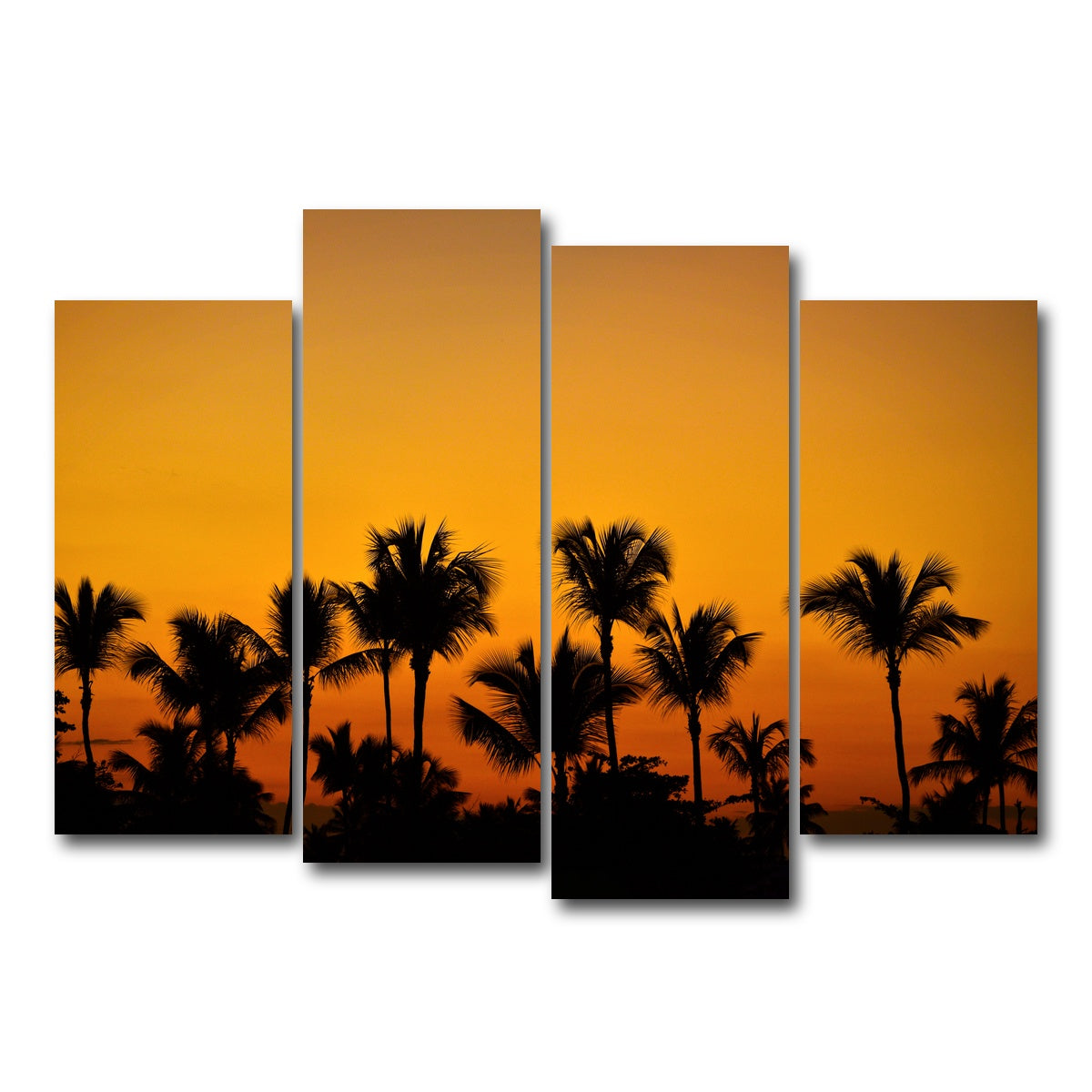 AUTO-MOCKUP WHITE | Dominican Sunset 2 | 4 Piece | Gallery Wrap Canvas | group=4_normal