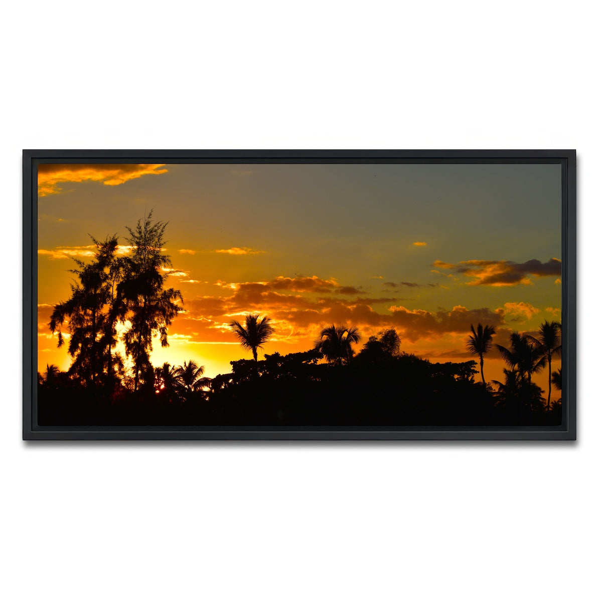 AUTO-MOCKUP WHITE | Dominican Sunset 3 | 1 Piece | Black Framed Canvas | group=2x1