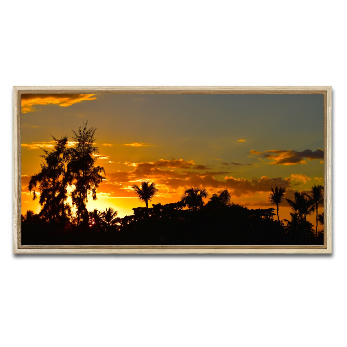 AUTO-MOCKUP WHITE | Dominican Sunset 3 | 1 Piece | Natural Framed Canvas | group=2x1